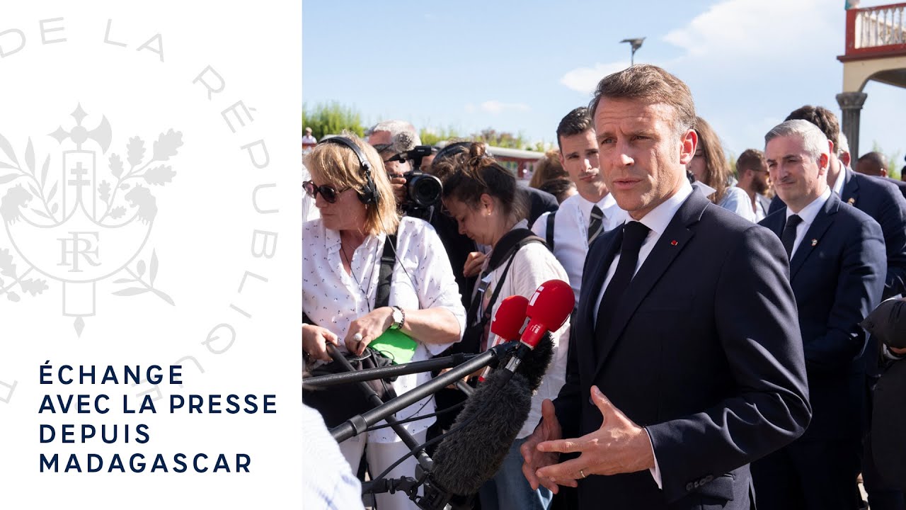 Échange avec la presse depuis Madagascar.