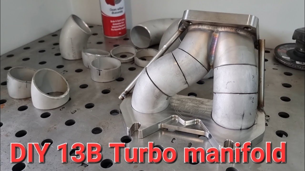 Part 3:  DIY rotary 13b turbo twin scroll manifold with twin wastegates for the Altezza.