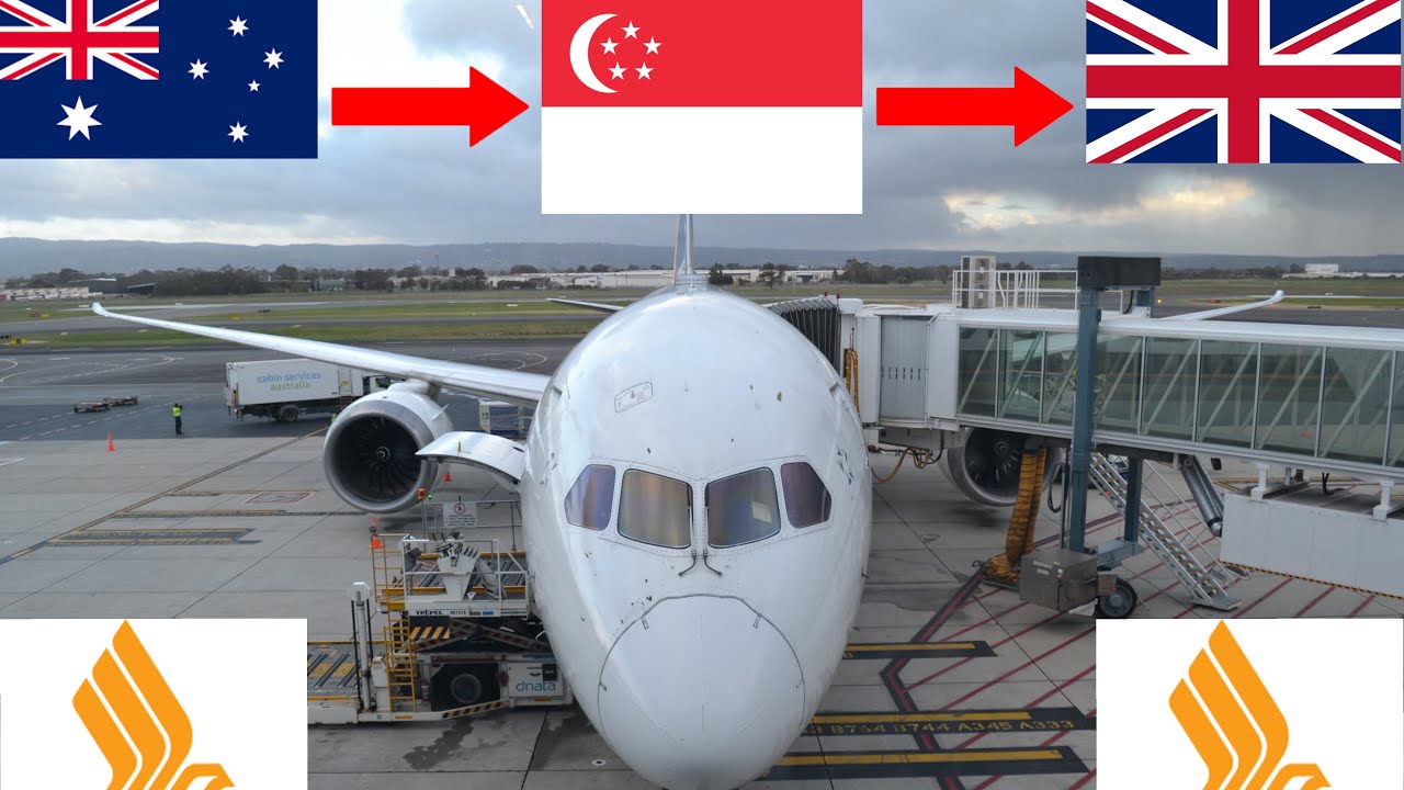 Singapore airlines 787 and A350 flight review from Adelaide airport (ADL-SIN-LGW) 