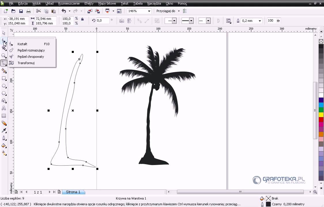 Corel DRAW X4 Tutorial: Wektorowa palma