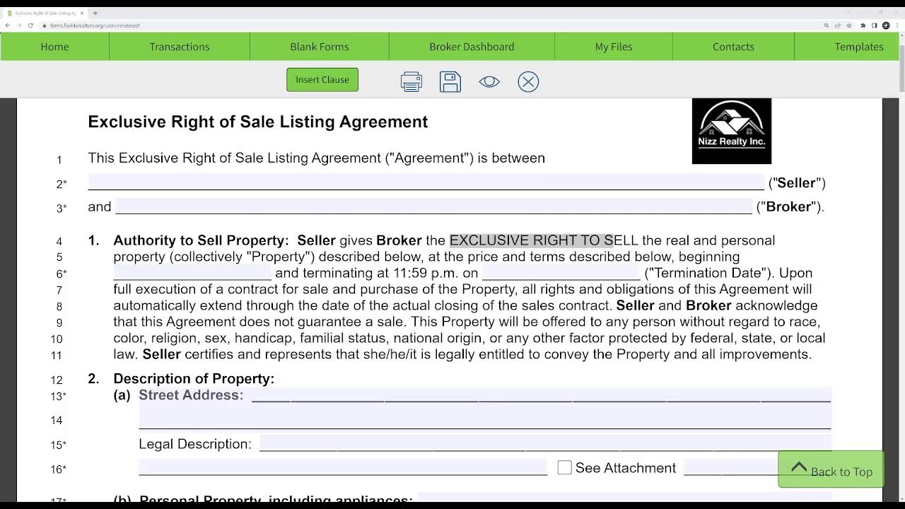 07/05/2022 Class (Working with Sellers, Brokerage Relationships, Transaction Broker) FL Real Estate
