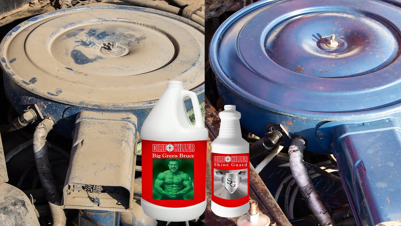 How to clean a vintage Mustang engine | Big Green Bruce | Shine Guard | Detail Werkz Dallas