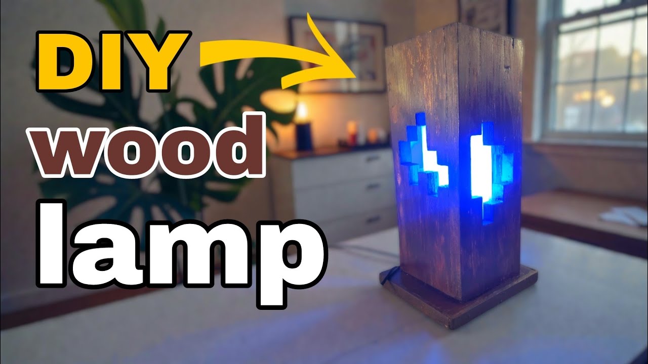 How to make  This Stylish Wood Lamp at home Diy