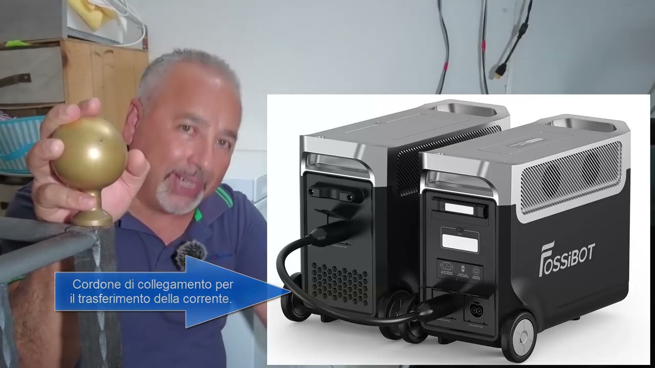 staccarsi dal contatore luce con la nuova power station fossibot f3600 pro + espansione  batteria ?