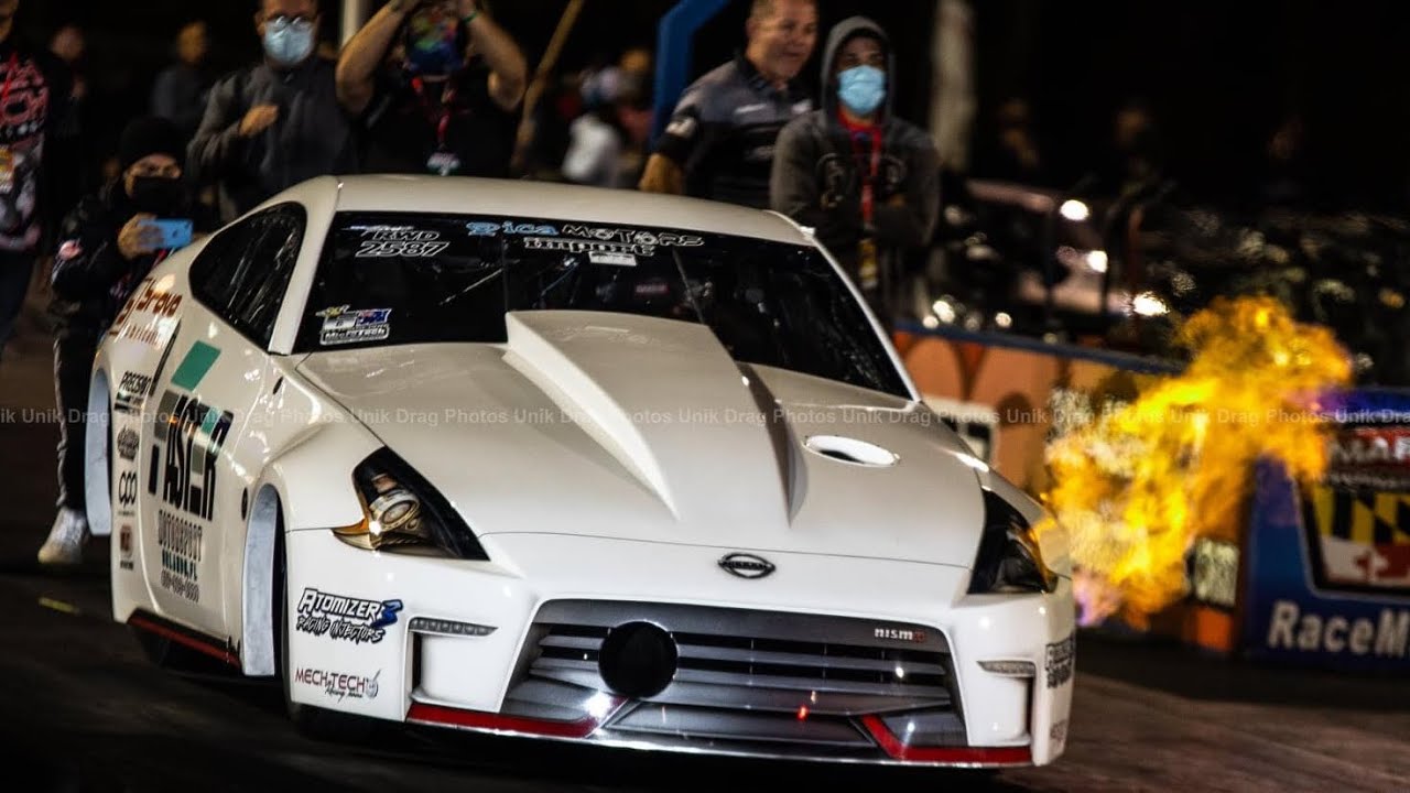 WORLD'S FIRST 5 SEC NISSAN RB30 370Z | LAZCANO RACE ENGINES | HAIL MARY DERBY 2020
