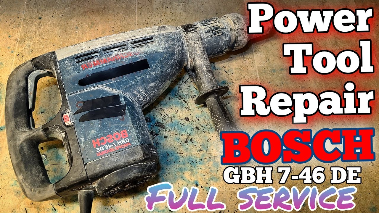 Restoring an old Bosch GBH 7-45 DE hammer to full hammer power again 