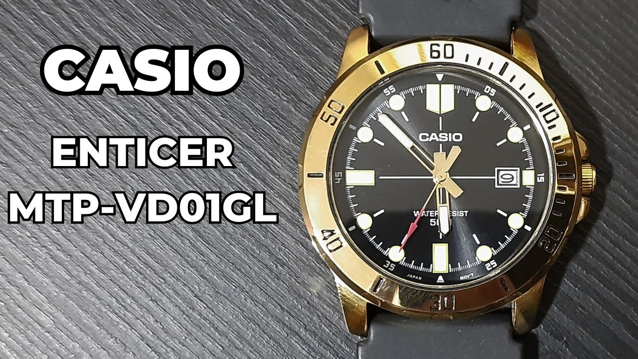 Casio Enticer MTP-VD01GL Watch Review -  Beautiful Watch Under ₹3000/$40 #casio