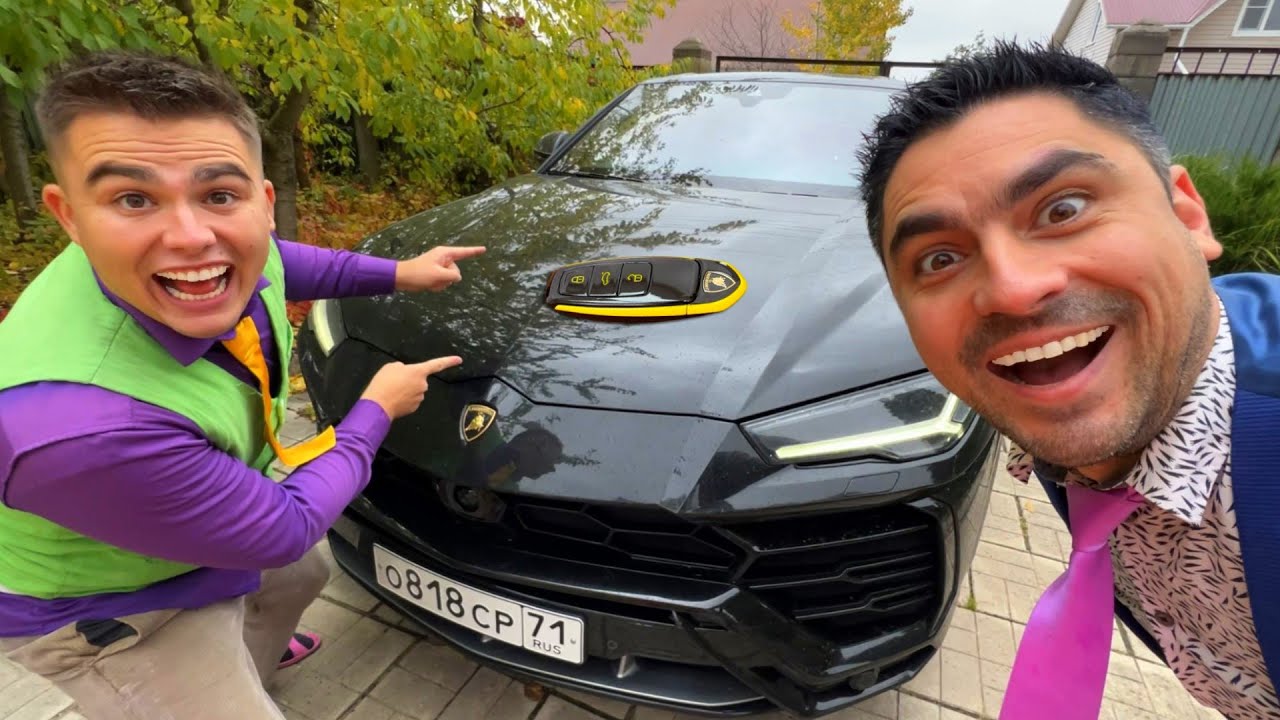 Mr. Joe & Mr. Joker Found Car Keys to Lamborghini Urus VS Car Keys & Shop 13+