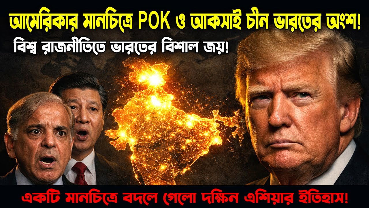 US Map-এ পুরো কাশ্মীর ভারতের! পাকিস্তান ও চীনের মাথায় আকাশ ভেঙে পড়ল! | Odvut Othocho Bastab