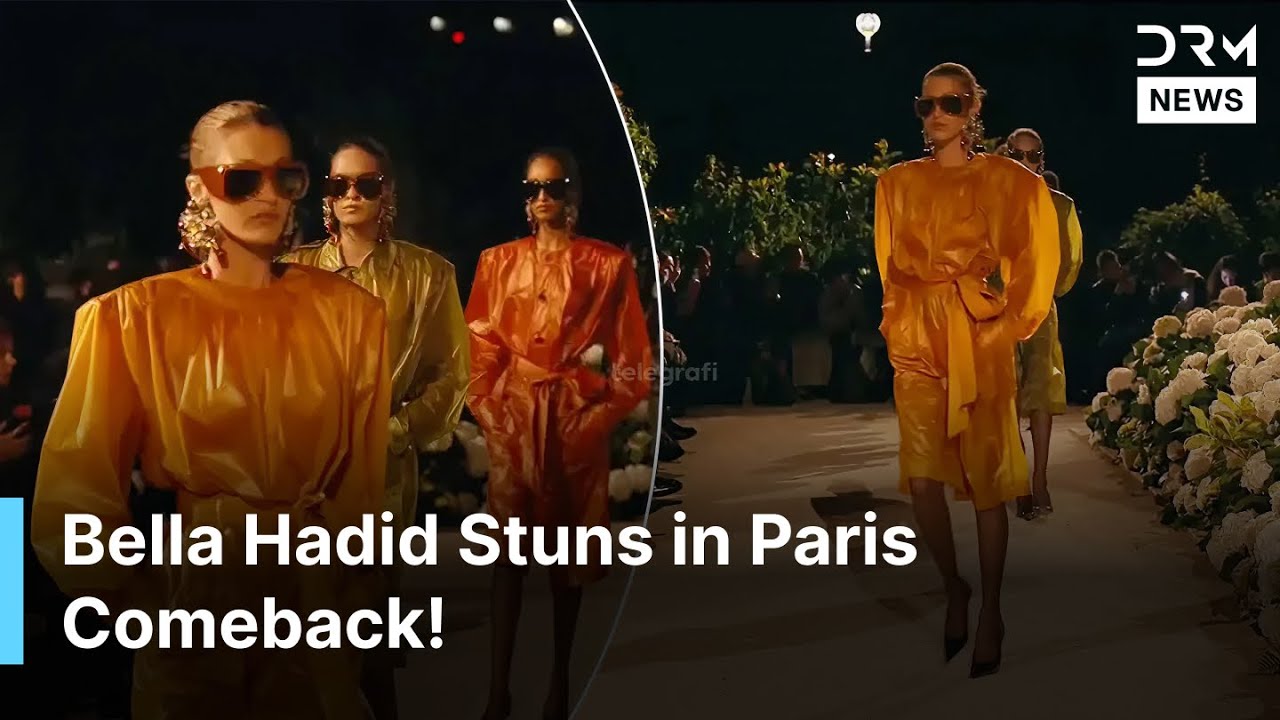 BREAKING: Bella Hadid Returns to the Runway at Saint Laurent Paris Fashion Week Show | DRM News|AA1Z