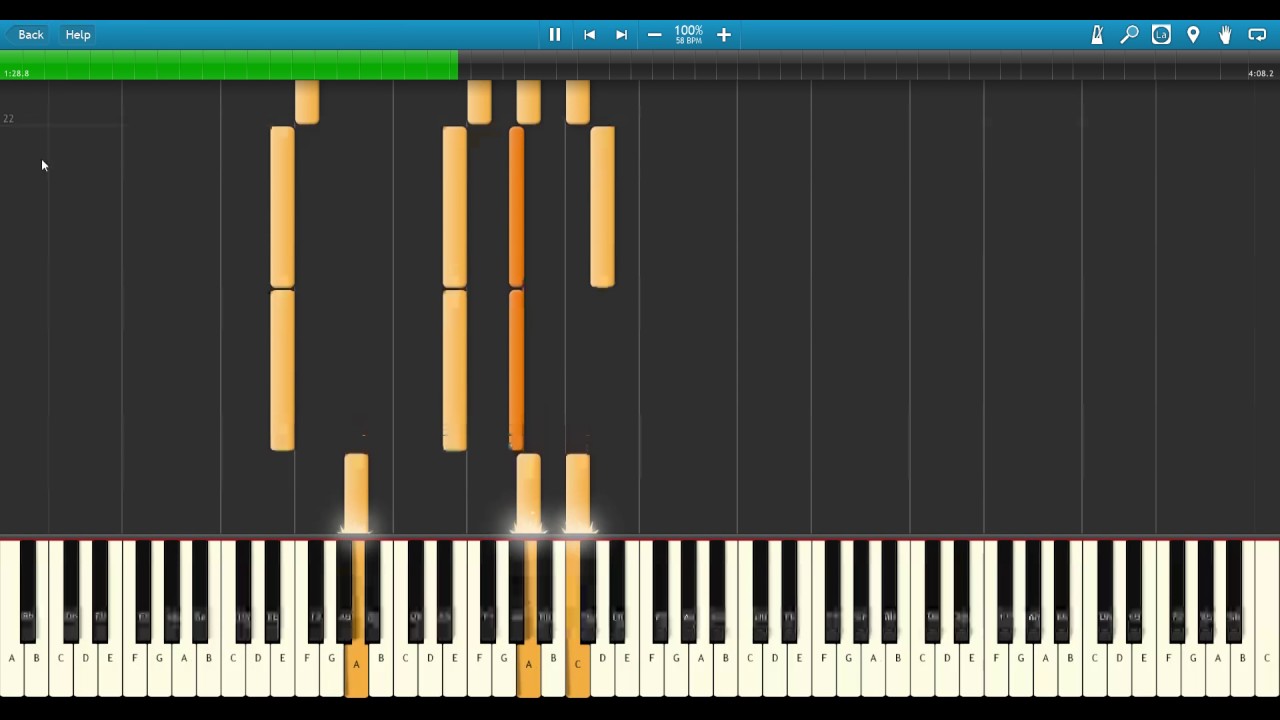 Radiohead - Life in a Glasshouse on Synthesia