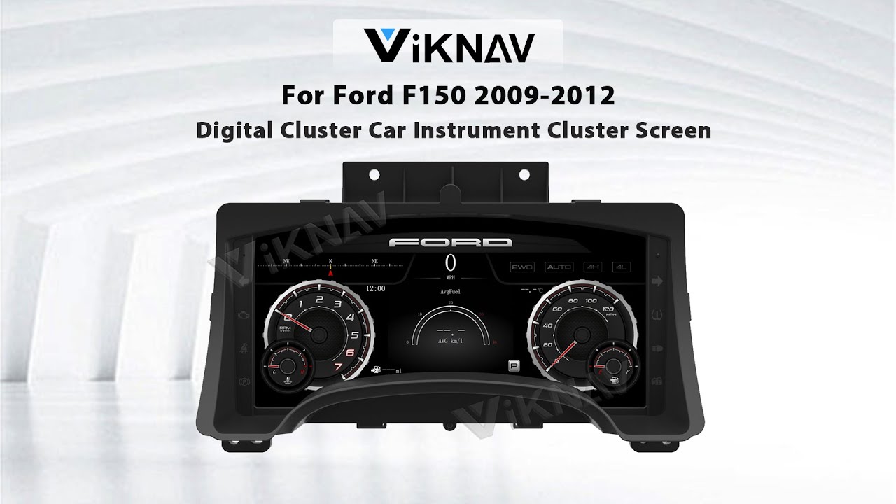 Viknav For Ford F150 （2009-2012）-Display : Digital Cluster Car Instrument Cluster Screen