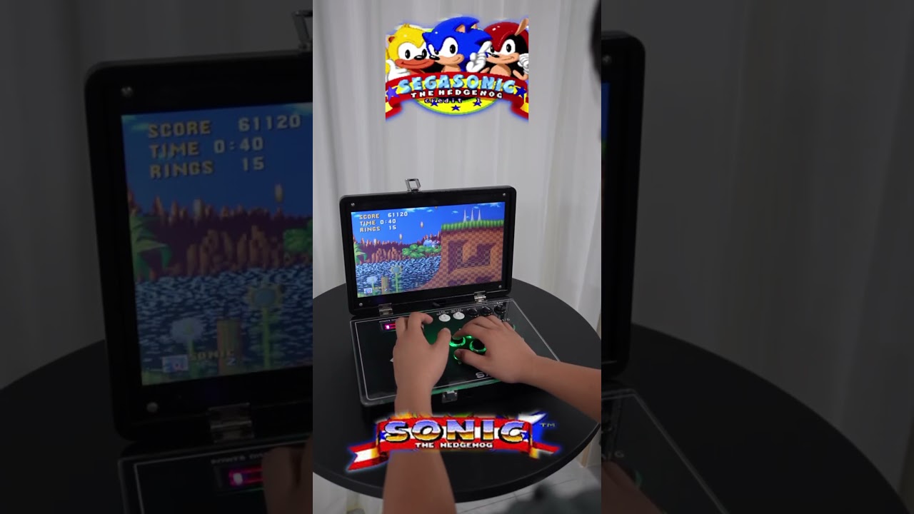Sonic speeds #90sgaming #retrogaming #sega