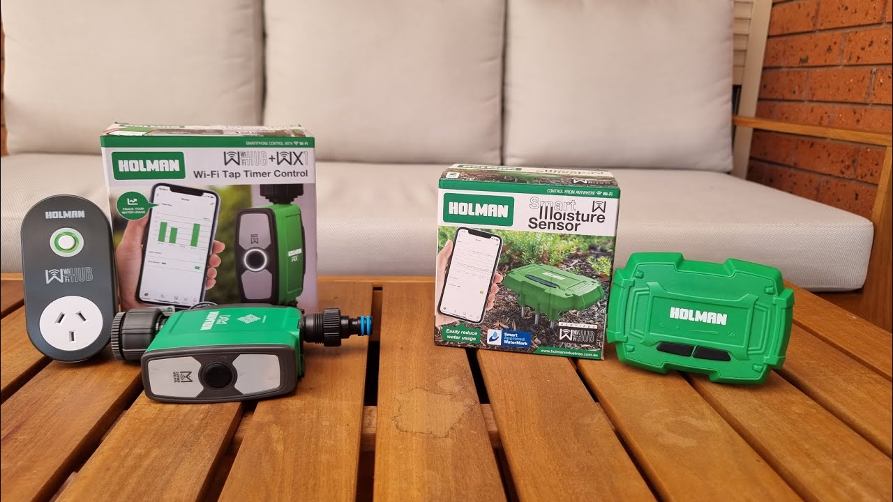HOLMAN WX1 WIFI Tap Timer and HOLMAN WIFI Moisture Sensor REVIEW