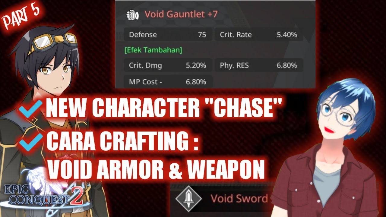 Cara Membuat Senjata Void dan Armor Void Epic Conquest 2 || Update Character Chase