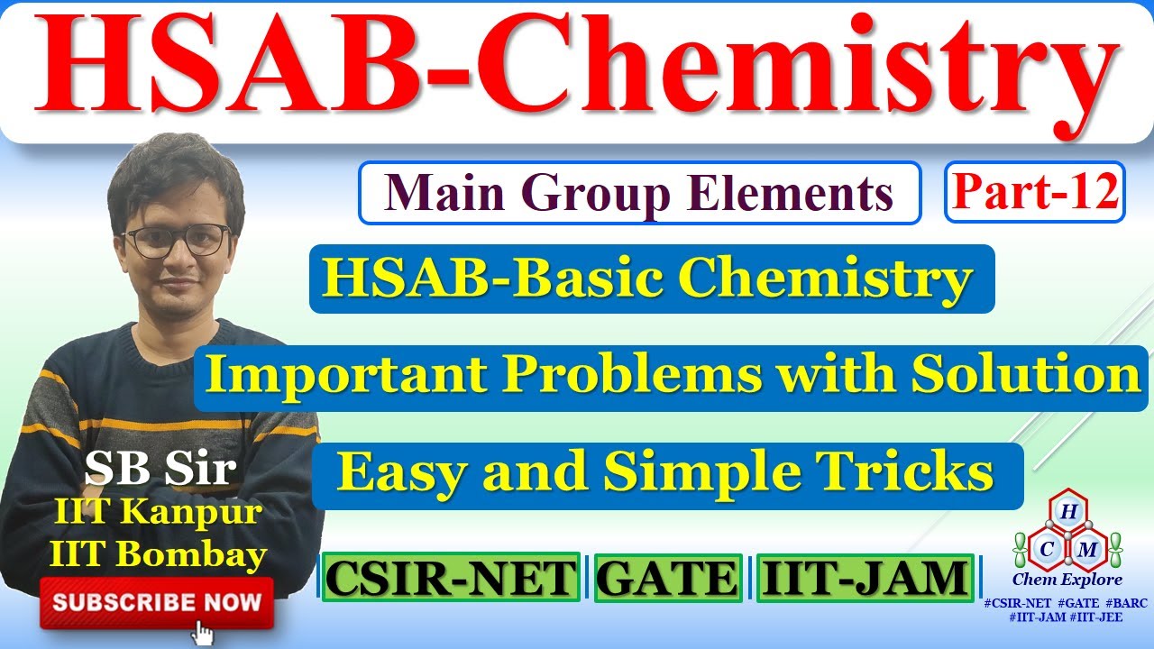 Hard Soft Acid Base(HSAB)-Principle and Chemistry||HSAB-Theory||CSIR-NET GATE IIT-JAM||Easy Tricks