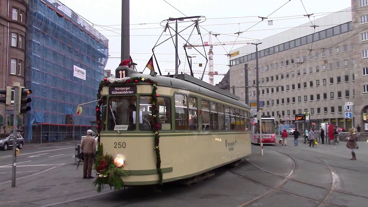 Nürnberger Glühwinefahrten - Historic tramway Nürnberg 2014