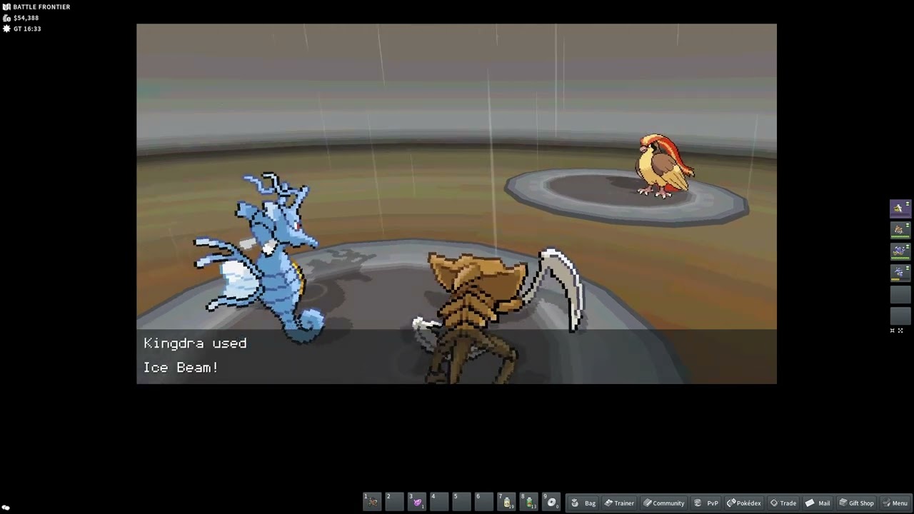 Pokemmo battle tower rain team Demonstration.