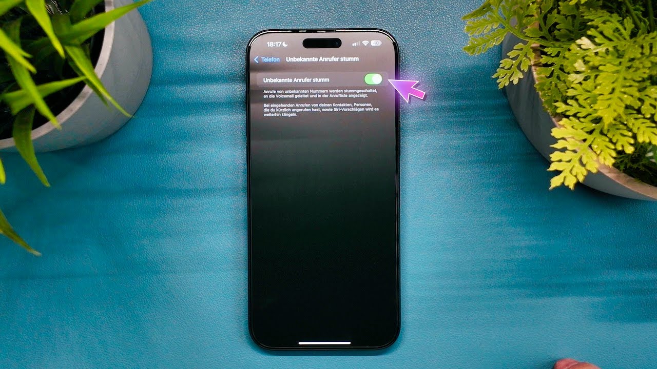 iPhone unbekannte Anrufer automatisch stumm schalten (iOS 18.1+)