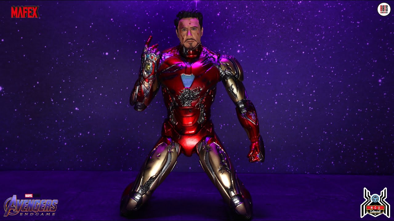 Mafex Marvel 195 IRON MAN MARK 85 Battle Damaged Avengers Endgame MCU Movie Figure Review
