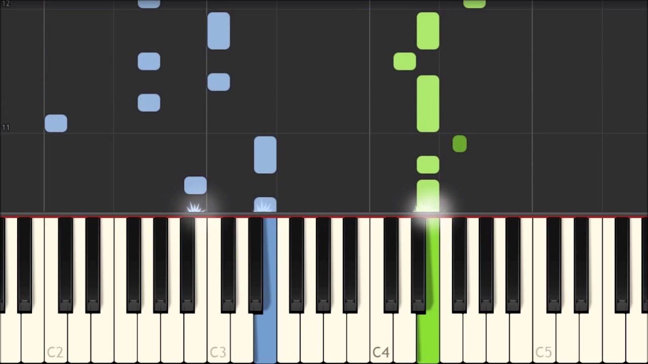 Star of the County Down - Irish Folksong [Piano Tutorial] (Synthesia)