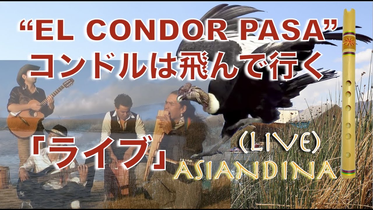 フォルクローレ ケーナ曲ライブ「コンドルは飛んでいく」El Condor Pasa