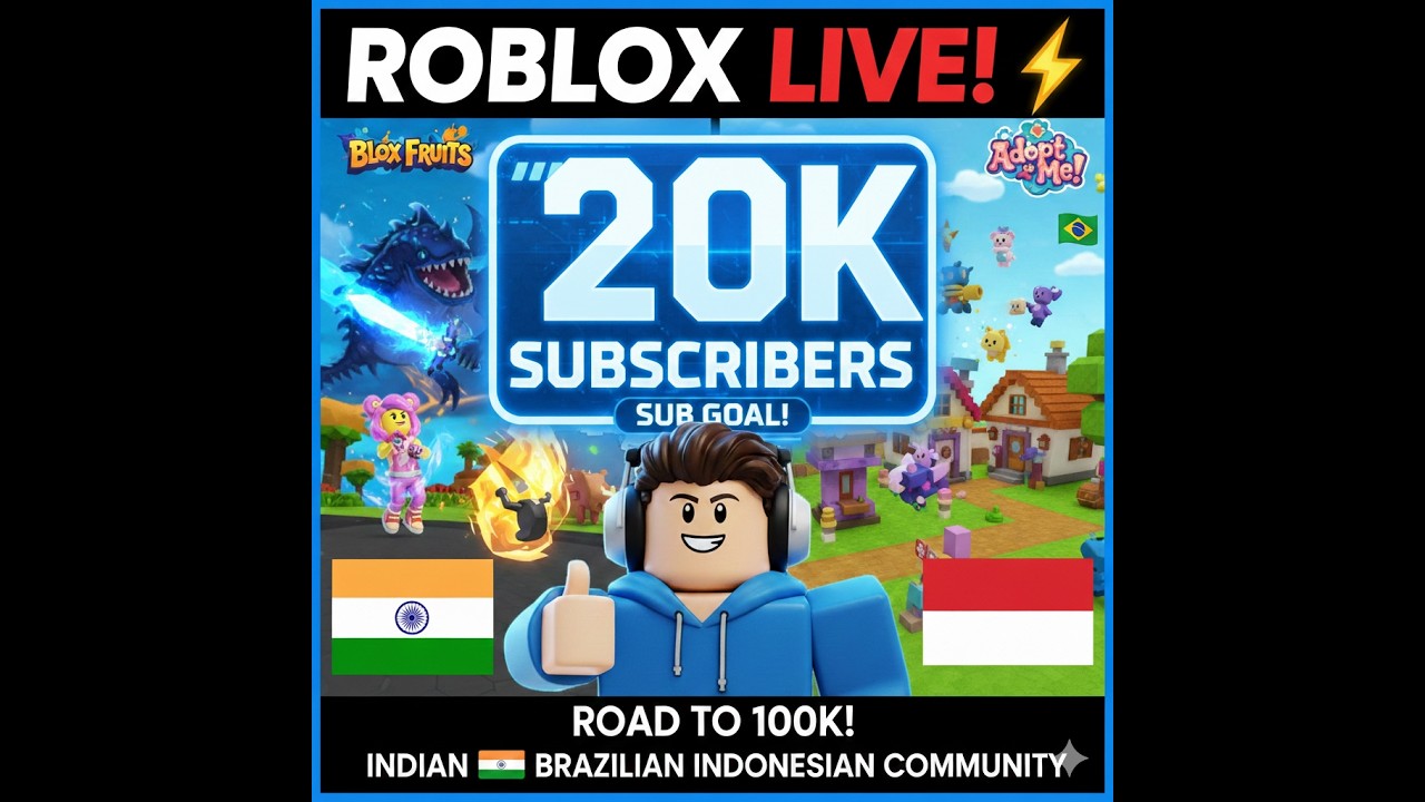 Playing with YOU! Roblox Live (Global Server) Join Now