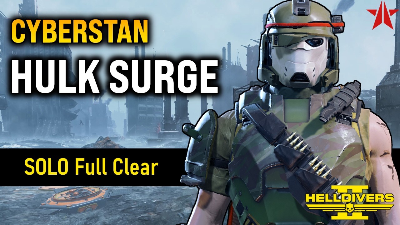 Helldivers 2 - AMR vs CYBERSTAN Hulk Surge, Super Helldive (SOLO full clear)