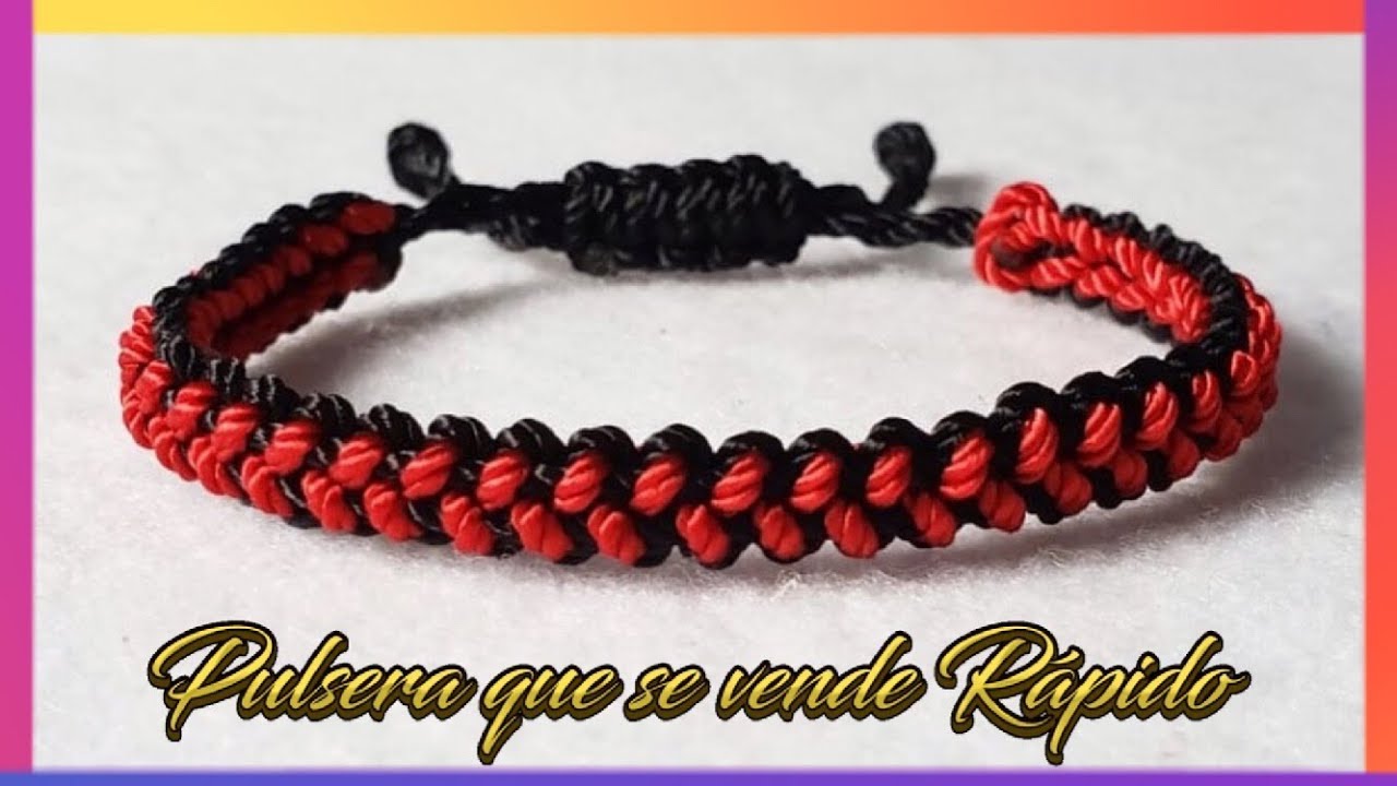 COMO HACER PULSERAS DE HILO EN MACRAME PARA VENDER / TUTORIAL DIY