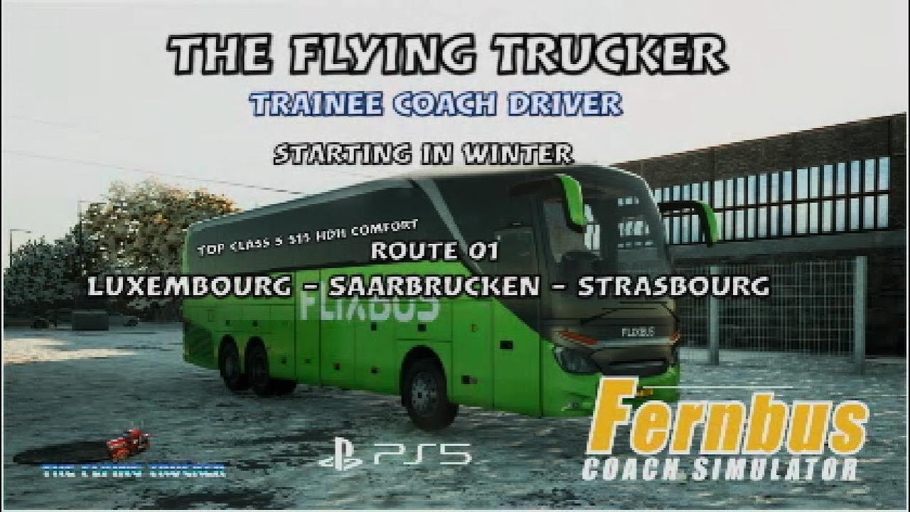 Fernbus Simulator | PS5 | Trainee Coach Driver | Starting In Winter #fernbussimulator #ps5 