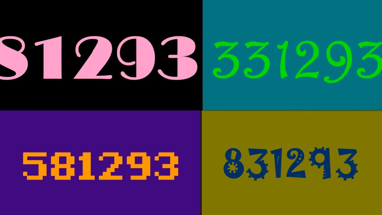 QUAD VISION Numbers 1 to 1 000 000 3min 40sec