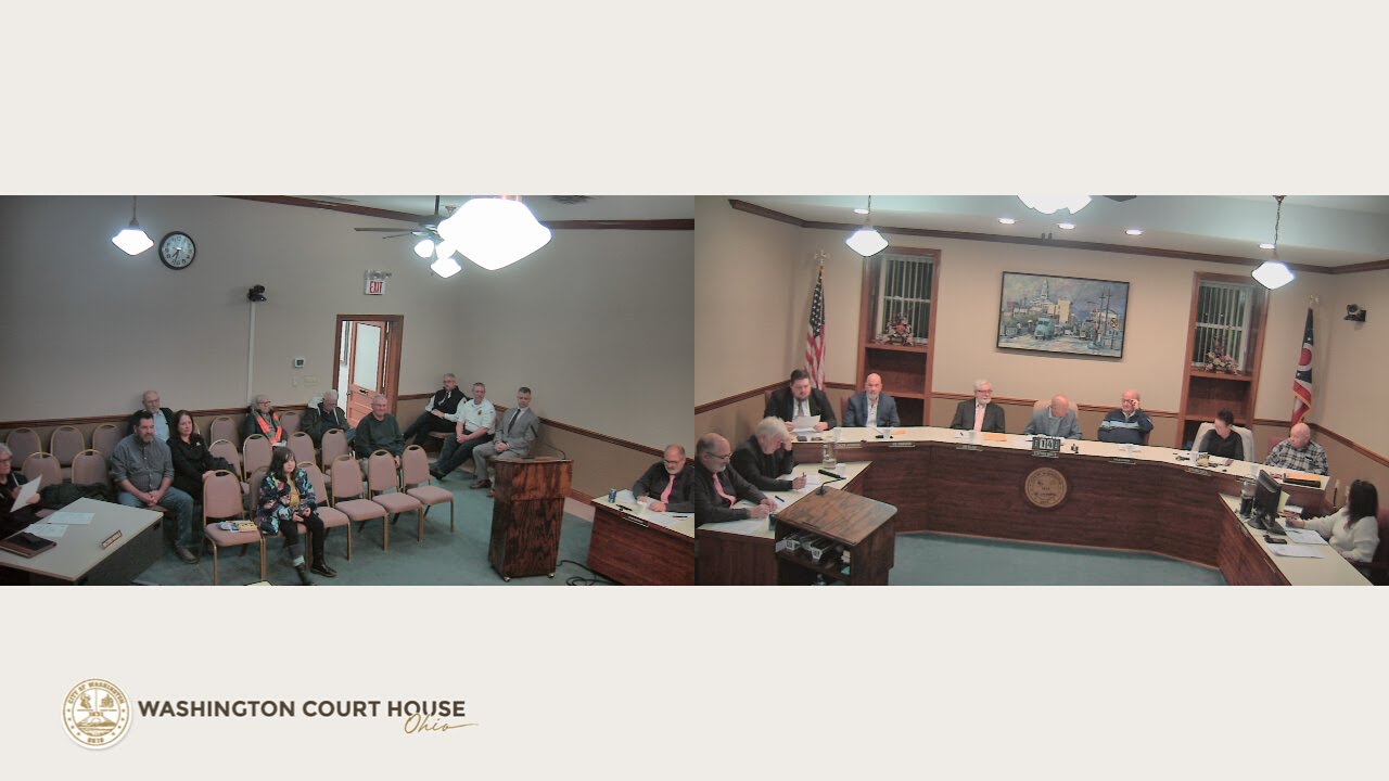 Washington Court House City Council Meeting January 14, 2026