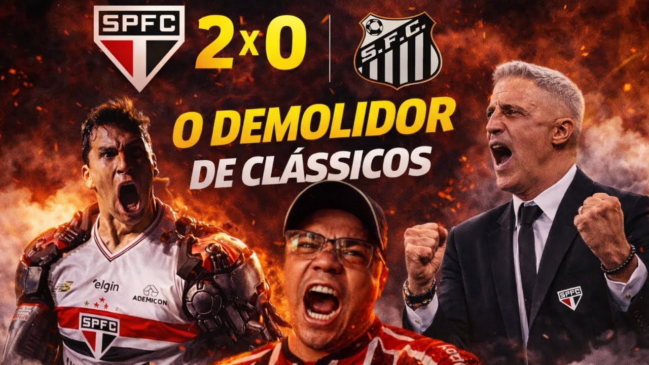 SPFC MASSACRA O SANTOS / PÓS JOGO / A SITUAÇÃO MUDOU / O GIGANTE ACORDOU / A TORCIDA FAZ A DIFERENÇA