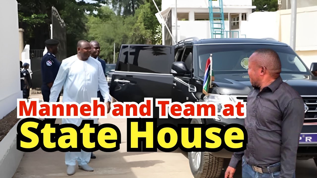 Taskforce Arrived Presidents Barrow's Palace The Gambia