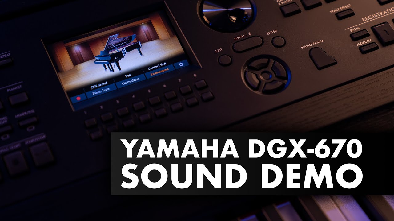 Yamaha DGX-670 Demo - ALL PLAYING NO TALKING