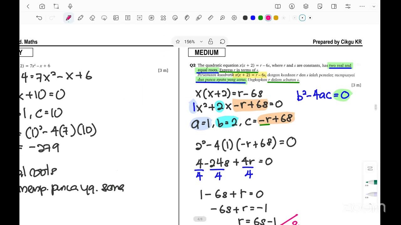 F4 Add. Maths Online Tuition | Cikgu KR