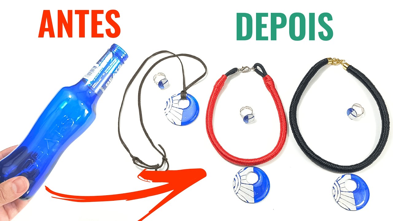 Renda com o Microondas - Pingente de vidro feito usando um Microondas comum ou Forno de Alta