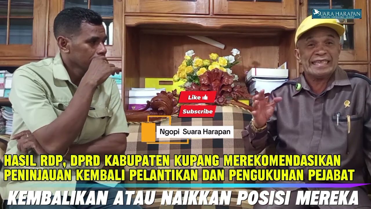 Rekomendasi Hasil RDP DPRD Kabupaten Kupang Peninjauan, Kembalikan atau Naikkan Posisi Mereka 