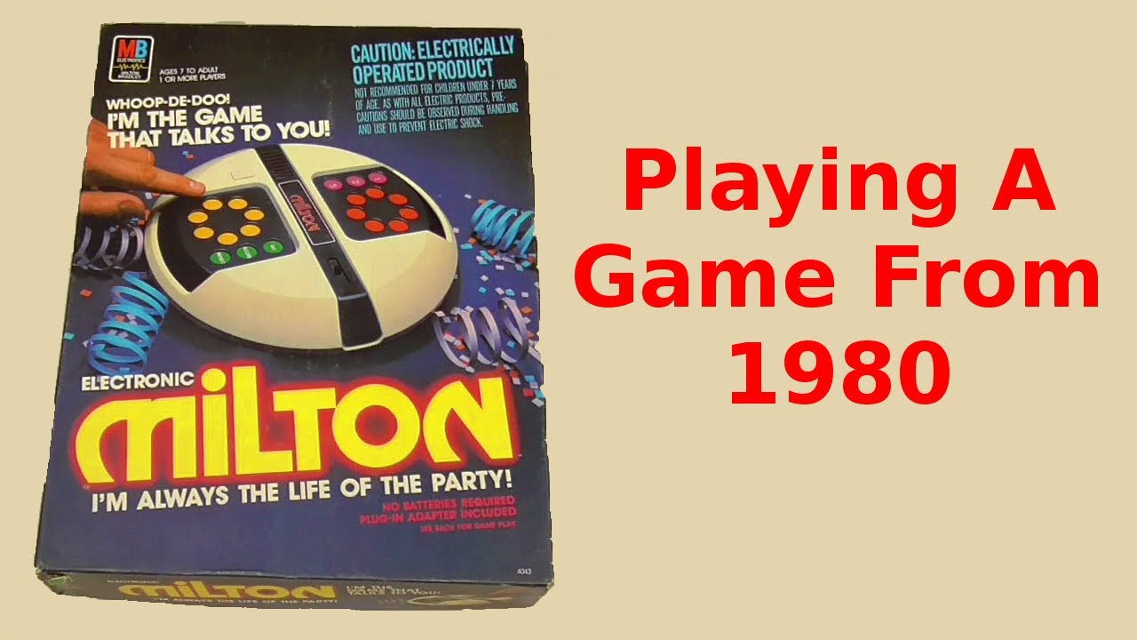 A Win On The RARE 1980 Vintage Electronic Milton Game By Milton Bradley