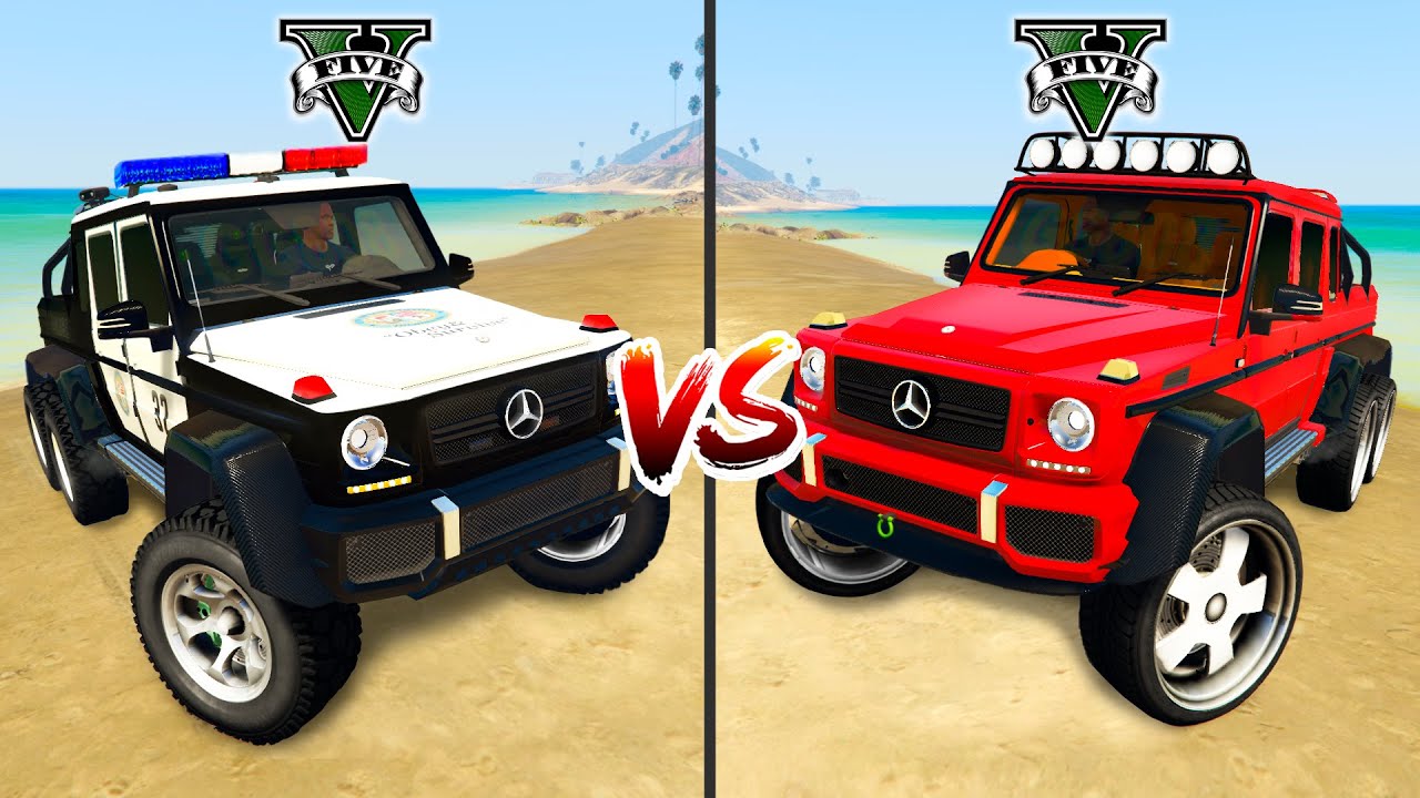 Police Mercedes G63 vs Normal Mercedes G63 in GTA 5 - which is best?