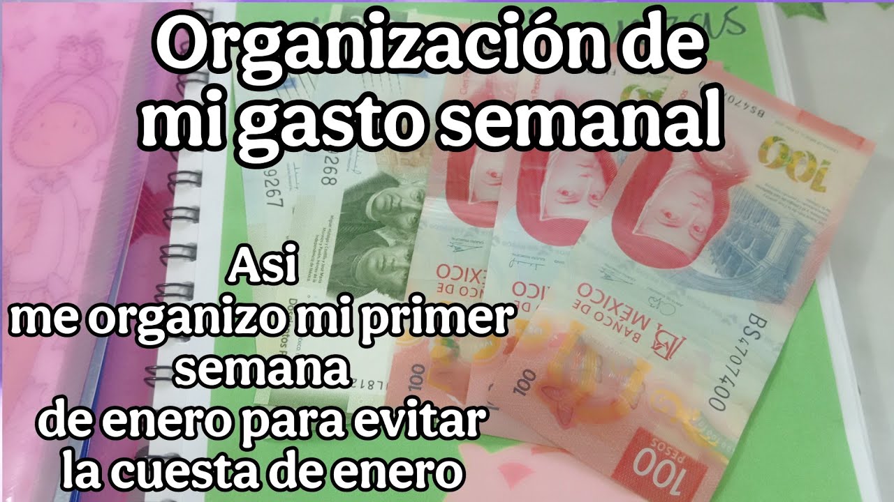 ASI ME ORGANIZO LA PRIMER SEMANA DE ENERO 💵 MI SEMANA DE RESPALDO PARA LA CUESTA DE ENERO 😃💵