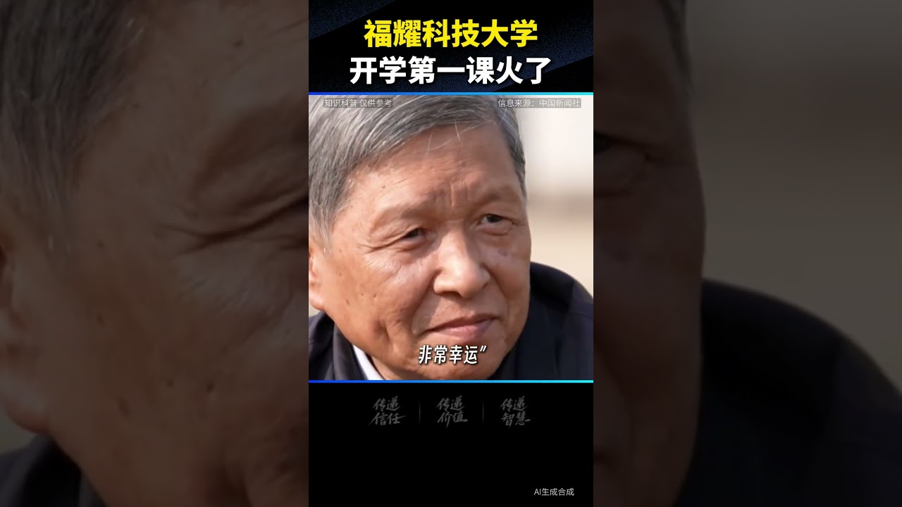 福耀科技大学要培养怎样的工程师？曹德旺的大学开学第一课刷屏！#福耀科技大学 #曹德旺 #教育改革 #工程师 #中国制造