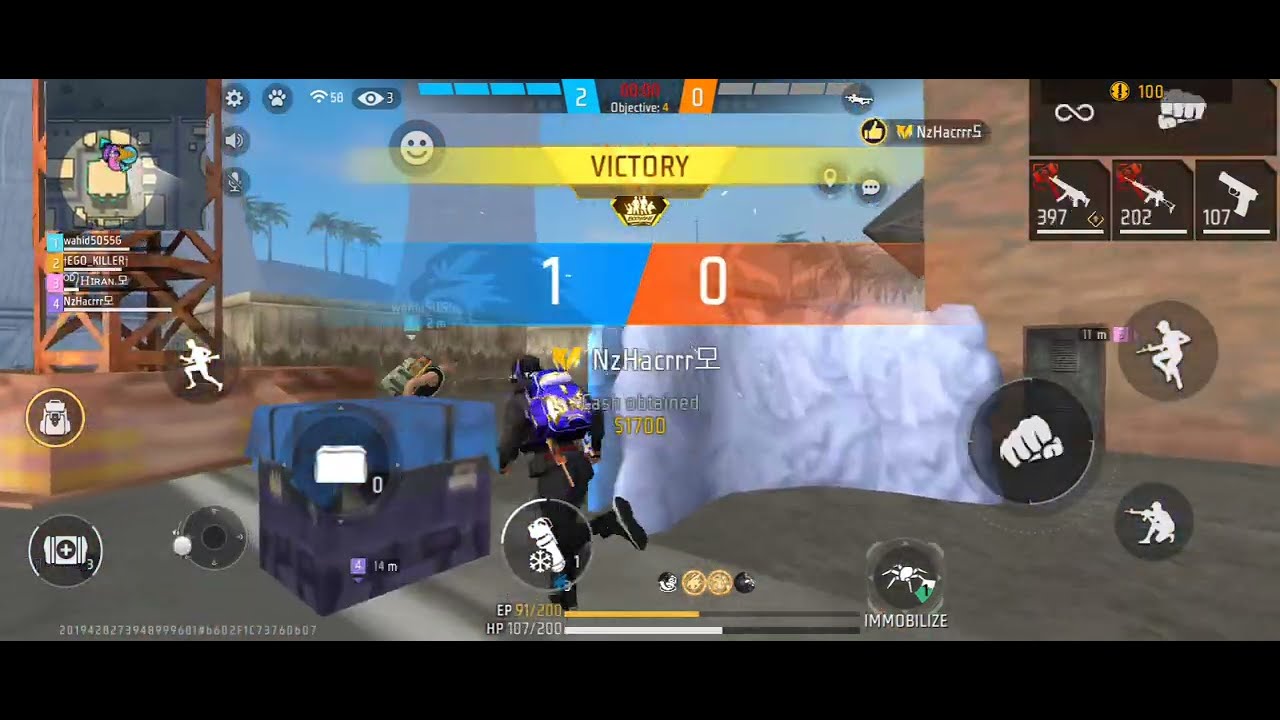 Free fire 🔥🔥 my first day game play // support you guess 😈😈😈🙏🙏#viral #gaming #freefire #videos 
