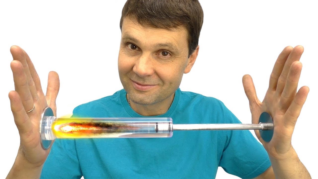 🔥 ОГОНЬ ИЗ ВОЗДУХА Дизельная Зажигалка для пост Апокалипсиса   DIY Fire Piston Игорь Белецкий