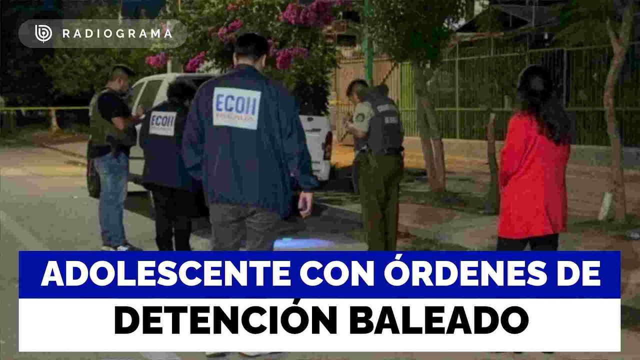 Adolescente con órdenes de detención vigentes es baleado en Cerrillos: quedó detenido