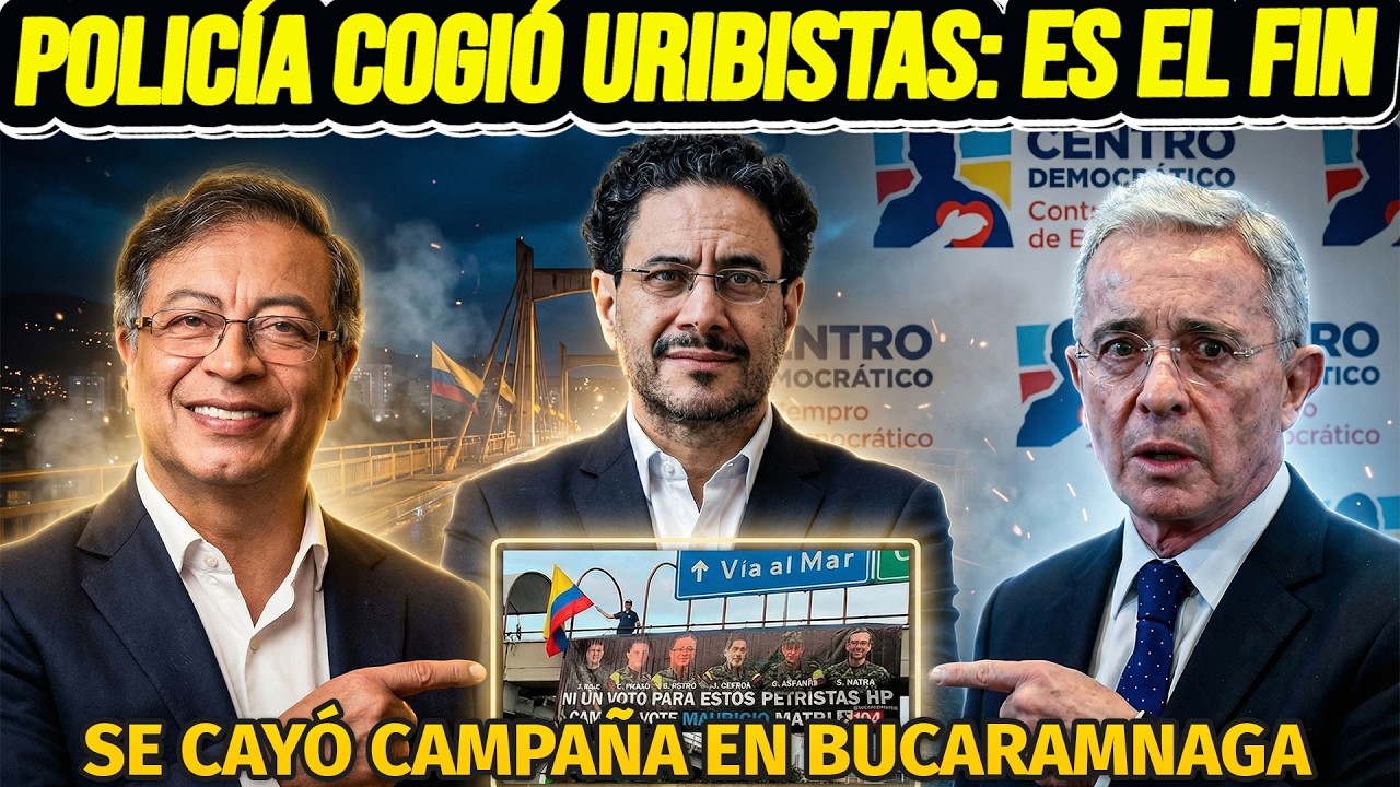 FIN DE SHOW DE URIBE EN BUCARAMANGA: POLICÍA COGIÓ CANDIDATO DE C.D LAFOURIE ACEPTÓ TRABAJO DE PETRO