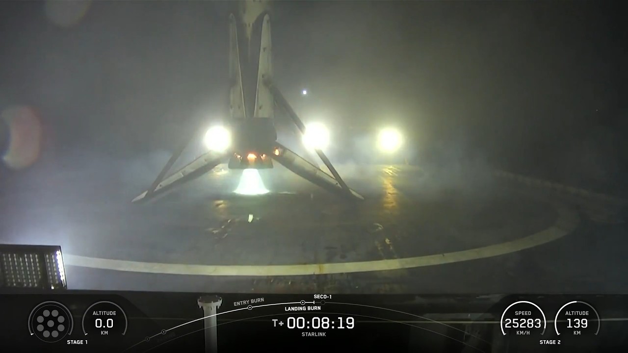 SpaceX Starlink 368 launch and Falcon 9 first stage landing, 17 March 2026