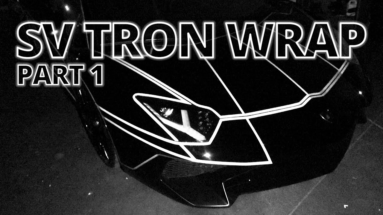 Lamborghini Aventador SV Tron Wrap - Part 1