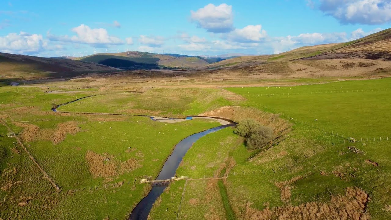 4K DJI Drone Flying Over the Stunning and Scenic Leadhills | Discover Scotland's Hidden Gem!