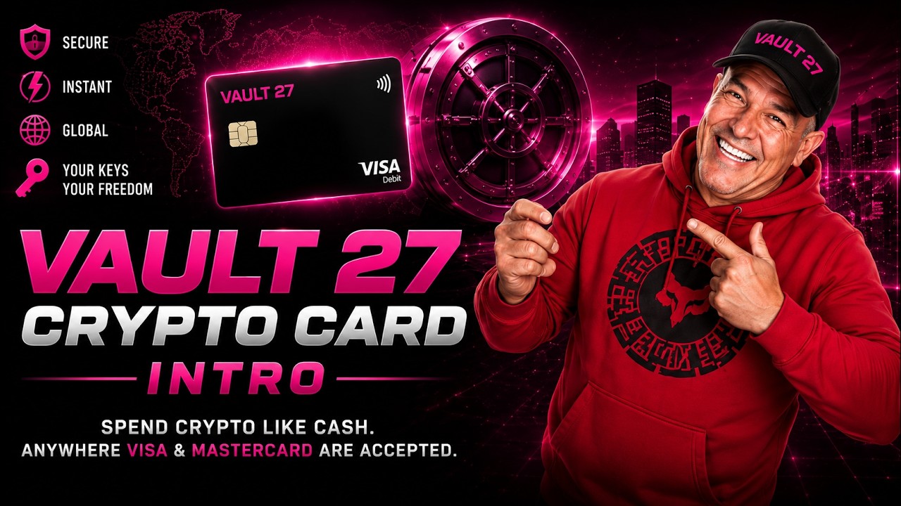Vault27 Product Intro | Spend Crypto Like Cash Anywhere 💳🚀